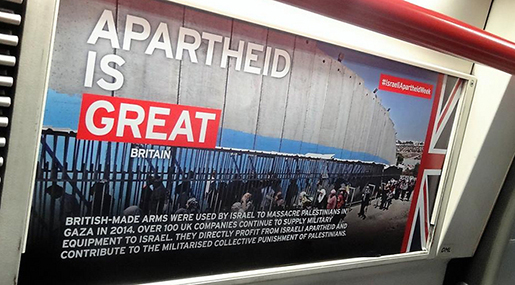 London Underground Trains: Boycott Apartheid ’Israel’

