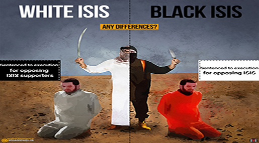 Cartoon on Imam Khamenei's Official Website Equates "ISIS" with KSA after Executions