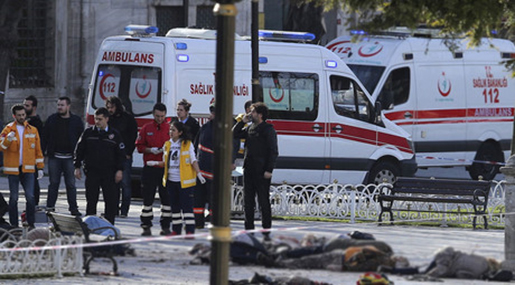 Turkey: At Least 10 killed, Dozens Injured in Bombing near Central Istanbul