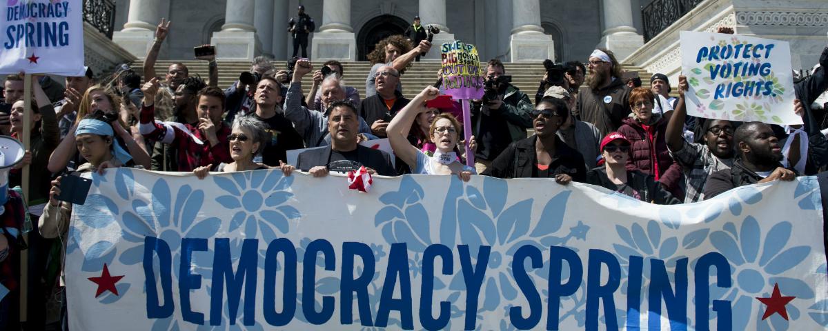 More than 400 Arrested as Democracy Spring Calls for Fairer Elections