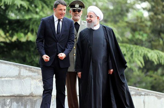 Italian PM, Top Delegation Visit Tehran
