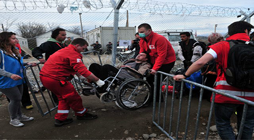 red-cross activists