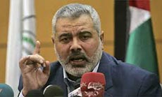 Haniyeh: Palestinians Won’t Recognize ’Israel’