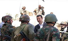 Al-Assad Inspects Army Units in Daraya: Victory Our Motto, Target