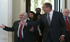 Lavrov, Al-Moallem Urge Political Solution for Syria Crisis: US Strike to Outburst Terrorism in ME