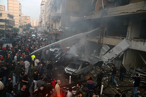 Photo report: Car Explosion in Haret Hreik, Dozens Wounded and Killed