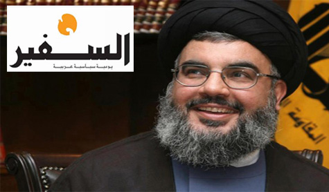 Sayyed Nasrallah to As-Safir Newspaper: Threat of Syrian Regime’s Collapse Over 