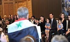 Al-Assad: Sacrifices of Martyrs’ Families Guarantee Victory
