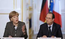 Hollande Meets Merkel: Ukraine on Top of Agenda