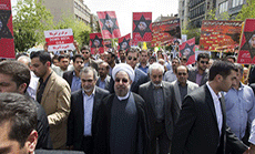 Rouhani Calls For High Turnout in Intˈl Quds Day Rallies