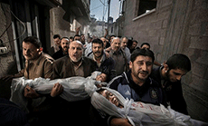 ’Israeli’ Aggression Takes Gazan Martyr Toll to Above 800 on Eighteenth Day
