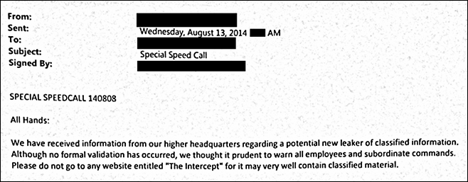 US Military Bans Personnel From Reading Website Devoted To Leaks 