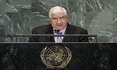 Al-Moallem to UN: Syria Supports Counterterrorism Efforts within Sovereignty Standards 