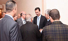 
Al-Assad: Palestinian Cause Most Affected by Ongoing Events