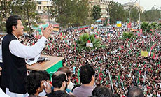 
Imran Khan Supporters Block Roads in Eastern Pakistan