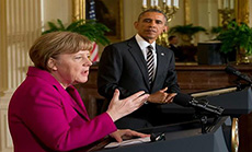 
Obama after Meeting Merkel: Real differences with Netanyahu on Iran 