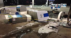 Driving Lesson Ends With Hitting Building, 3 Gas Meters