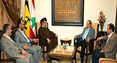 Sayyed Nasrallah Receives Aoun: Defying Terrorism Top Priority