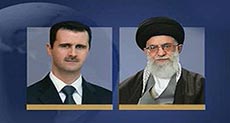 Al-Assad Congratulates Imam Khamenei, Rouhani on Historic Nuclear Deal


