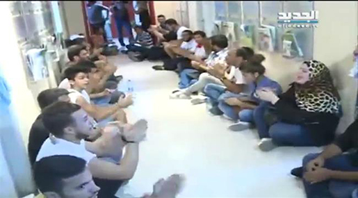Lebanese Protesters Storm Environment Ministry

