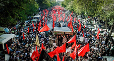 IRGC Commander Martyred in Syria Laid to Rest

