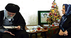 Imam Khamenei Visits Home of Christian Martyrs in Christmastime
