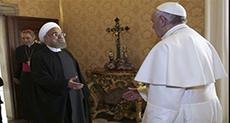 Iranian President Rouhani, Pope Francis Meet at Vatican