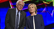 Clinton Vs Sanders for Progressive Mantle
