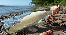 Message in Bottle Dropped in NY Found in France!
