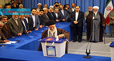 In Photos: Imam Khamenei Casts His Vote