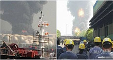 Huge Explosion, Fire at Chemical Facility in Eastern China
