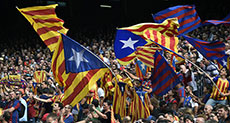 Barcelona Fuming As Madrid Bans Catalan Flag at Football Match
