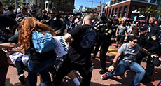 Protesters Clash at Trump San Diego Rally
