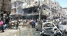 8 Martyred, 13 Injured in Twin Terrorist Blasts in Damascus
