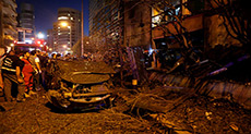 Bomb Explodes outside BLOM Bank in West Beirut
