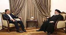 Sayyed Nasrallah Discusses Regional Developments with Iranian FM Spokesman
