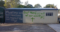 Mosque in Australia Sprayed with Anti-Islam Graffiti
