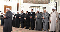Eid Al-Fitr in Syria: Al-Assad Attends Prayers, Terrorists Martyr 3 Civilians

