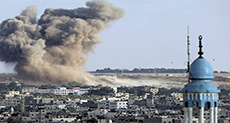 ’Israeli’ Warplanes Bomb Gaza