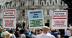 US 2016 Presidential Elections: Sanders Loyalists Warn of Party Split after Clinton Victory
