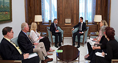 US Delegation Meets Assad in Damascus
