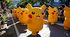 Pikachu Parade as Japan Goes Pokemon Crazy