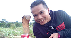 Malaysian Fireman Says Snake Marriage Story Fake