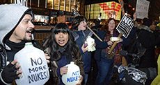 NYC Protesters Chant: No Nukes, No Trump