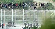 1,000 Migrants Storm Spanish Enclave Bordering Morocco