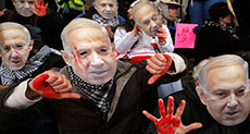 Americans Protest against ‘Israel’ Policies, Bibi’s Visit