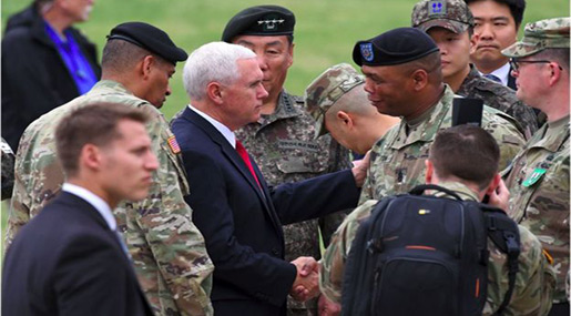 US VP Warns N Korea: Era of Strategic Patience is Over