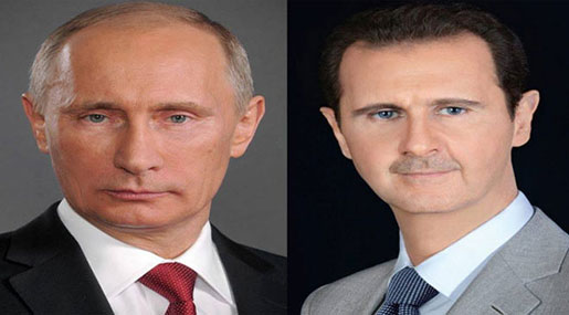 Putin Sends Al-Assad Congratulatory Cable On Occasion of Syria’s National Day