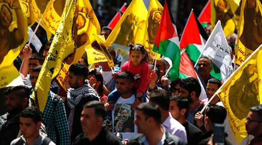 Barghouti in Solitary, Palestinians March in Support of Hunger Strikers