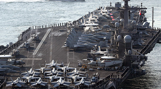 WH, Pentagon Miscommunication Drives US Carrier Off Course